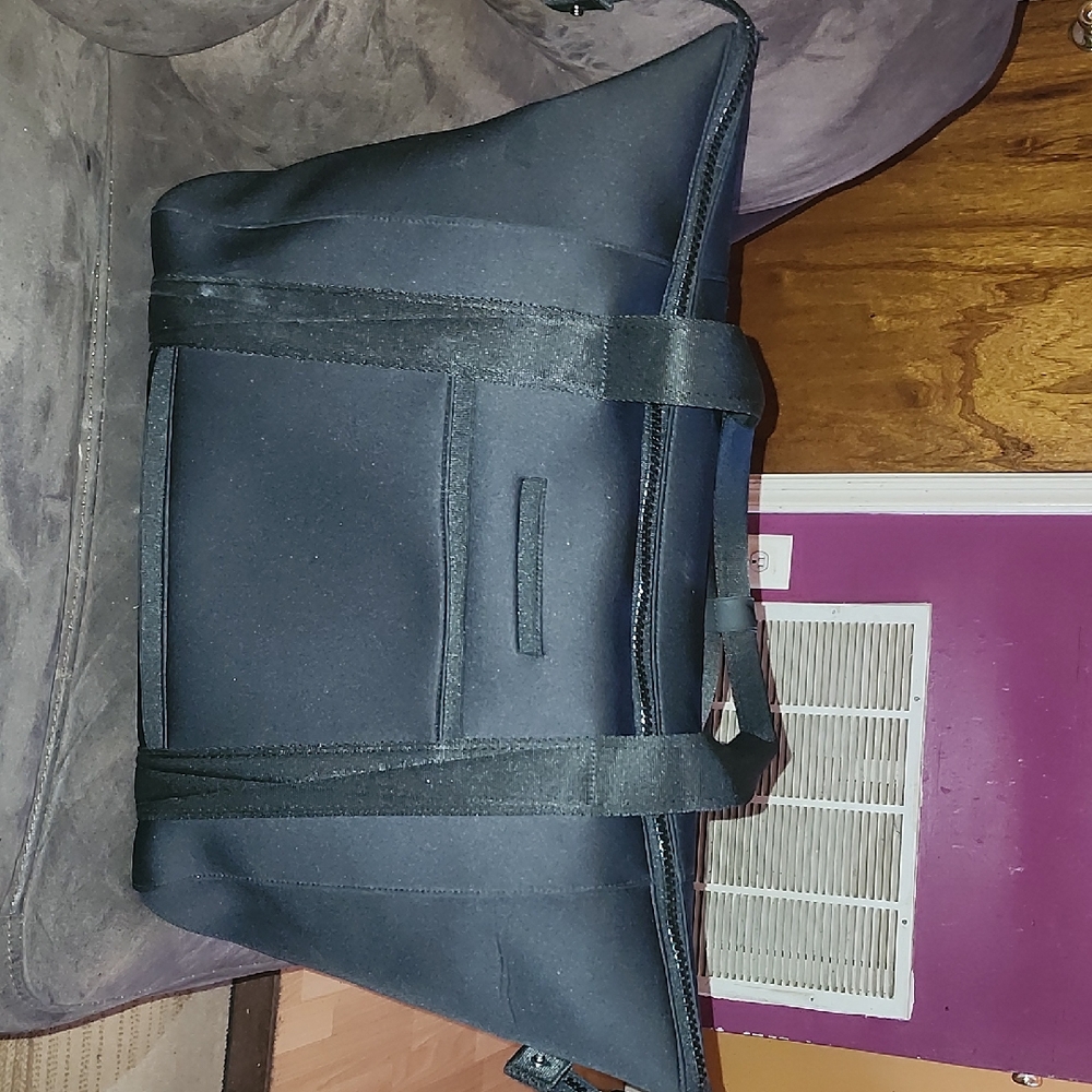 LARGE DAGNE DOVER LANGDON NEOPRENE CARRYALL BAG. BAG. BOTH ZIPUP DUST,POUCH INCL
